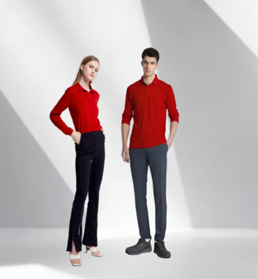 Pique Polo Long Sleeve T-Shirts 